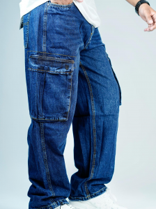 Baggy Cargo Denim with side pockets
