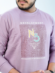 N5 Development Graphic Sweatshirt – Lavender Shade