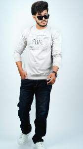 Men’s Grey Baggy Fit Hosiery Cotton T Shirt – Soft, Stretchable & Stylish Casual Wear