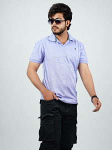 Men’s Premium Textured Green Polo T-Shirt | Elegant Comfort & Smart Casual Wear